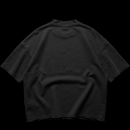 BLACK OVERSIZED TEE